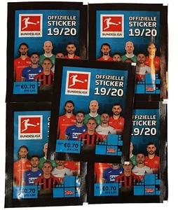 Topps Bundesliga Sticker Saison 2019/2020 5 Tüten - 25 Sticker 19/20 - Picture 1 of 1