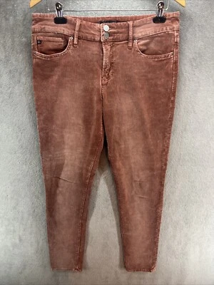 Pantalones de mezclilla ajustados de pana de cintura alta Gisele de Dear John para mujer talla 31 32Wx28L Foto 1 de 4