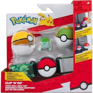 Pokemon Clip 'N' Go Poke Ball Belt Set Bulbasaur - Imagen 1 de 3