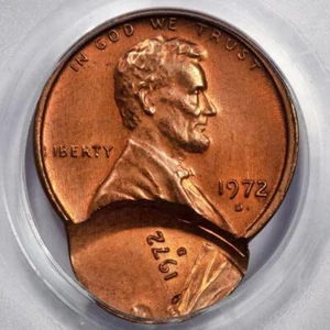 1972 D PCGS MS64 Double Struck With Two Dates Lincoln Cent Mint Error Wow - Picture 1 of 4