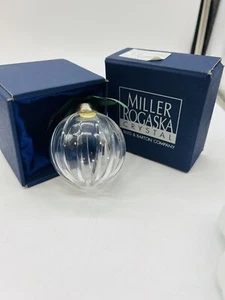 Miller Rogaska Soho Cristal Navidad Adorno Reed & Barton Soho Nueva Caja Bola - Imagen 1 de 8