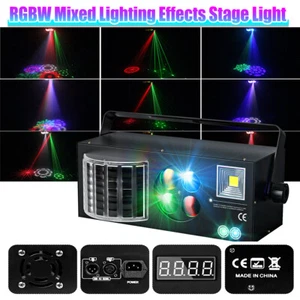 4 in 1 RGB LED Stage Lighting Laser Light show Pattern Disco Party DJ Bar Lights - Picture 1 of 9