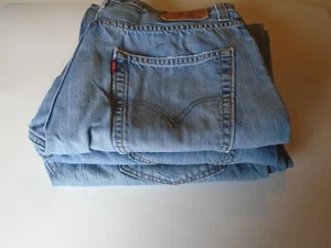 3 pares de pantalones de mezclilla Levis 569 para hombre 34x32 azul lavado claro levi cremallera limpia mosca - Imagen 1 de 13