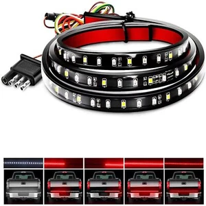 1X Barra de luz LED de tira de puerta trasera de 60" señal de freno inverso para Chevy coche camión - Imagen 1 de 12