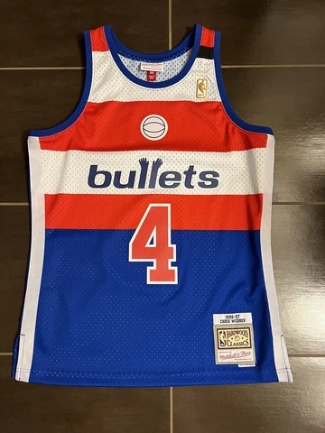 Chris Webber Mitchell & Ness 1996-97 Bullets Jersey Medium Authentic Adult Owned Cover