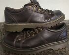 Men's 9 Dr. Martens AW004 Brown Leather Low Top Lace Up Oxford Shoes-Shea