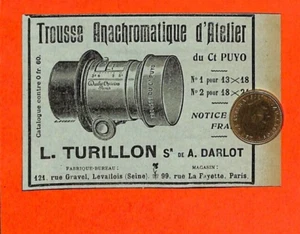 PARIS / L. TURILLON / TROUSSE ANACHROMATIQUE D' ATELIER DU CT PUYO / PUBLICITÉ - Picture 1 of 1