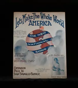 Let's Make the Whole World Amerika Großformat Vintage Noten 1916 - Bild 1 von 1