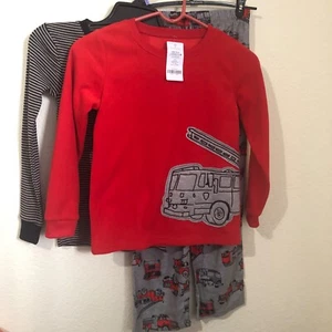 Carter's Boy 8/8A 3-Piece Set Fleece Pullover, Long Sleeve T-Shirt and Pants NWT - Picture 1 of 10