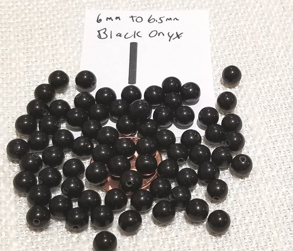 Piedra preciosa semipreciosa natural de 6 mm 1/2 taladro y sin agujero reparación de cuentas joyería # 475 Foto 1 de 1