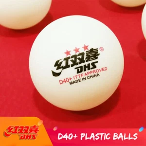 Wholesale DHS D40+ 3Star Table Tennis Plastic Balls White Yellow PingPong Balls - Picture 1 of 12