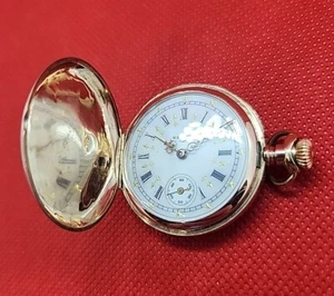 SELTENE Jaccards 1898 Elgin SOLID 14K Jagd Taschenuhr, Gr 173; Keeping Ex Time! - Bild 1 von 21