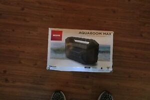 ion aquaboom max waterproof stereo boombox with FM radio