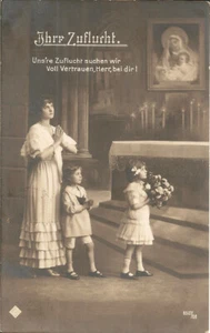alte Ansichtskarte,  "Ihre Zuflucht" ,Aulendorf-Geblisweiler, gel. am 15.03.1918 - Bild 1 von 2
