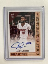 2017-18 Panini NBA Hoops Great SIGnificance James Johnson #GS-JJO Auto