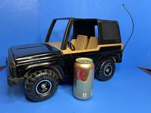 Large Tonka Bronco Jeep Blazer Black With Tan Interior T-Tops Metal Vintage - Picture 1 of 9