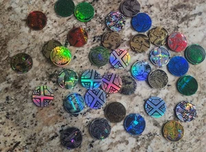 Lot Of 35x Pokemon Tcg Coins Some Older? Rare - Picture 1 of 4