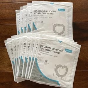 Dimora Sacrum Silicone Foam Dressing with Border 7"x7" 15 Pack Wound Surgery 10 - Picture 1 of 3