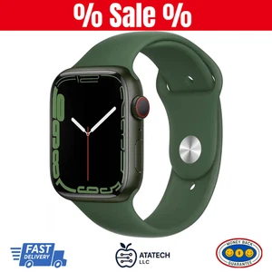 Apple Watch Series 7 (GPS+Cellular) 45mm Aluminium Case Green Openbox (VeryGood) - Picture 1 of 5