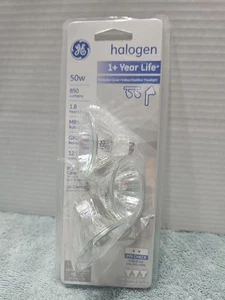 GE 50W MR16 Halo 12V Indoor/Outdoor 3-Pack Floodlights 64682 New Sealed - Picture 1 of 8