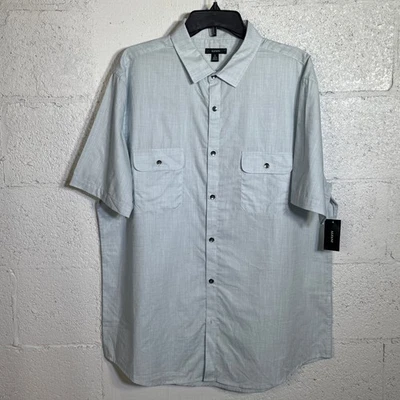 Camisa de manga corta Alfani Warren para hombre, azul gorrión XL $40 Foto 1 de 4