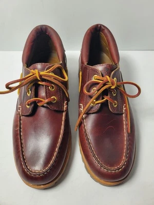 Zapatos de barco Sebago para hombre Borgoña Acadia 8,5 R Foto 1 de 4