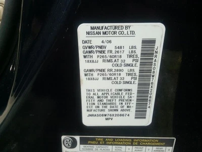 Grille Bright Chrome Fits 06-08 INFINITI FX SERIES 1548504 Foto 1 de 4