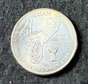 2009 P Guam U.S. Territory Quarter Circulated Free Shipping - Picture 1 of 2