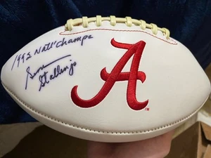 COACH GENE STALLINGS SIGNED ALABAMA CRIMSON TIDE FOOTBALL SIGNED 1992 NAT CHAMPS - Picture 1 of 5