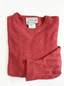Turnbull & Asser - 100% Pure Cashmere Bamboo knit Crewneck Sweater Rose Medium - Picture 1 of 6