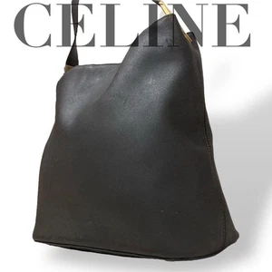 Auténtico bolso de hombro CELINE de cuero negro - Imagen 1 de 24