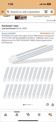 Bombilla LED 8 pies R17D/HO 2 pines. Pack de 8  Foto 1 de 2