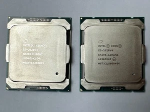 Paar Intel Xeon E5-2620 v4 8 x 2,10GHz 20MB Cache Sockel 2011-3 (SR2R6) - Bild 1 von 2