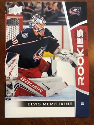 19-20 UD NHL Rookie Box Set 16 Elvis Merzlikins - Image 1 of 2