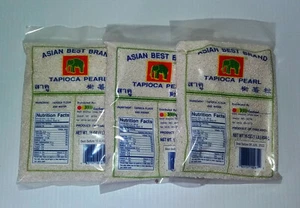 Tapioca Perlen weiß (3 Packungen mit 16 Unzen) insgesamt 48 Unzen (kostenlose/schnelle Lieferung) - Bild 1 von 3