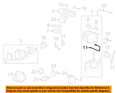 Componentes de evaporador Ford OEM 08-23 E-150 - Manguera F7UZ19C828BA Foto 1 de 2