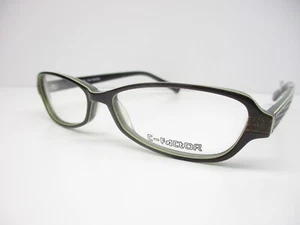Small Womens Girls Vintage Eyeglasses C Factor CF3012 Brown NOS 52 Eye Italy - Picture 1 of 7