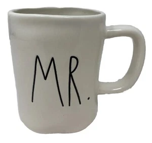 Rae Dunn MR. White Coffee Mug Cup Ceramic - Picture 1 of 8