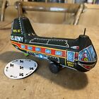 Vintage tin plate friction powered  Helicopter For Repair, No Blades  (5C)