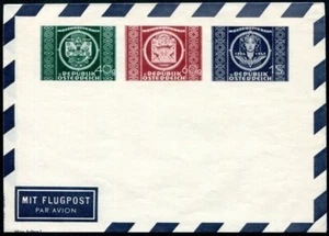 Austria 1949 UPU Aerogram #565-67 / Oesterreich Weldpostverein MiNr 943-45 NHVF - Picture 1 of 1