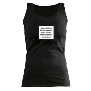 Übermäßiger Alkoholgenuss - Fun - GIRLIE - Tank Top - Shirt - Imagen 1 de 1