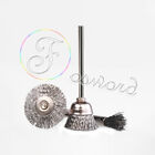STAINLESS WIRE BRUSH WHEEL BUFFING POLISHING 2.35MM SHANK FOR DREMEL ROTARY TOOL
