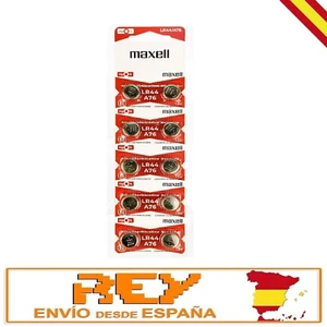 Baterías Pilas Modelo MAXELL LR44 / A76 1,5V Tipo Botón Alcalina Blister b155 vr - Imagen 1 de 8