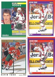 Kevin Todd 1991-92 OPC Premier, Pinnacle & Score Can. & American Rookie Cards (4 - Picture 1 of 1
