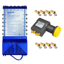 12 Teilnehmer Verteiler Humax HMS 5/12 Multischalter LNB 0,1dB Multiswitch 3D HD