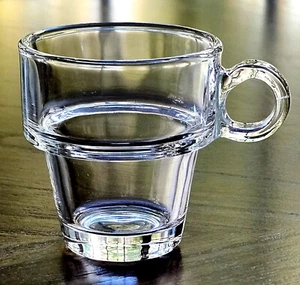 6 GORGEOUS BRAND NEW BOXED ESPRESSO MACCHIATO COFFEE GLASS CUPS w/ HANDLES. NIB - Picture 1 of 13