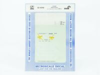 2002+ Microscale Decal N  #60-1321 CSX Diesels -Yellow-see 60-1180 for Darker Y