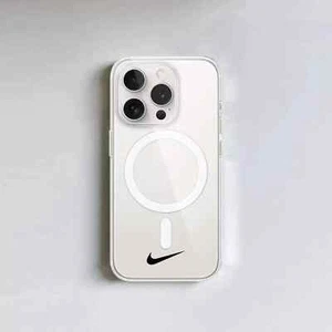 Funda Transparente Para iPhone 17 16e 16 15 14 13 12 11 Pro Max XR X XS Max 8 Diseño Nike - Imagen 1 de 8