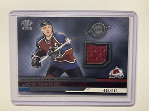 Joe Sakic 2001-02 Pacific #9 Authentic Game-Worn Jersey #ed /510 GU