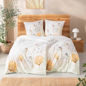 Estella Bio Mako Satin Bettwäsche 155x220 Estrella Pusteblume Löwenzahn 3413-230 - Bild 1 von 7